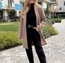 Little Frida szövetkabát halvány aranybarna – Női átmeneti kabát – Innova Fashion – 2. kép